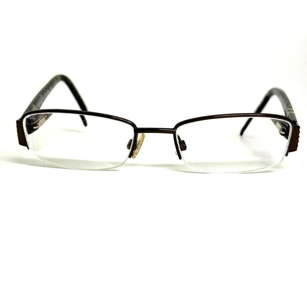 Kenneth Cole New York KC0164 048 Brown Tortoise Semi-Rimless Eyeglass Frames